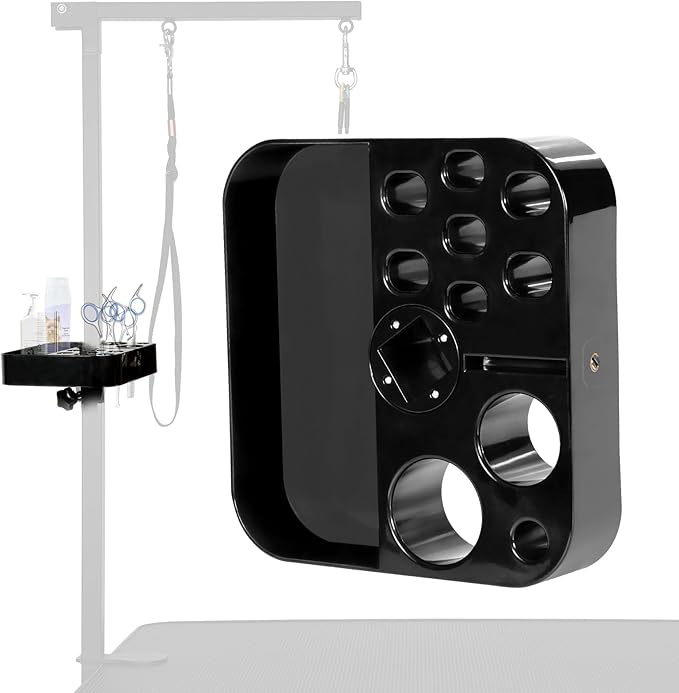 Breeze Touch Rotatable Dog Grooming Organizer for Dog Grooming Table Accessories, Portable Pet Grooming Tools Holder Dog Grooming Arm with Clamp for Hairdressing Scissors Combs, Pet Shop Pet Owner