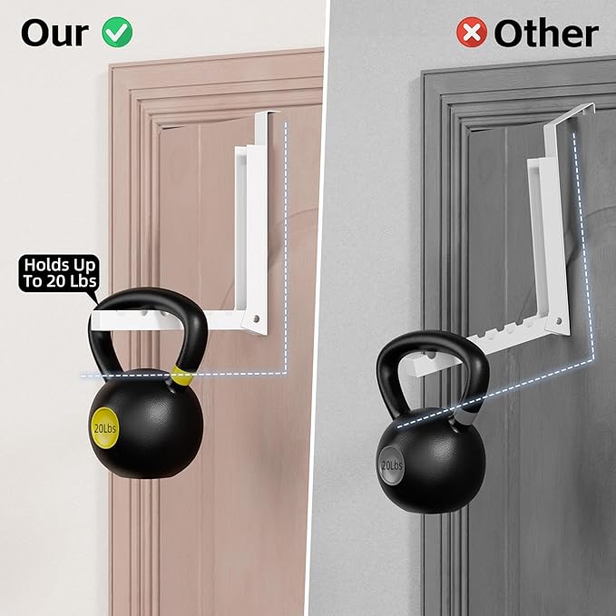 2 Pack Over The Door Hanger, Folding Over The Door Drying Rack for Laundry, Over The Door Clothes Hanger, Door Hanger for Clothing, Over The Door Hooks, Door Clothes Drying Rack,Portable,White