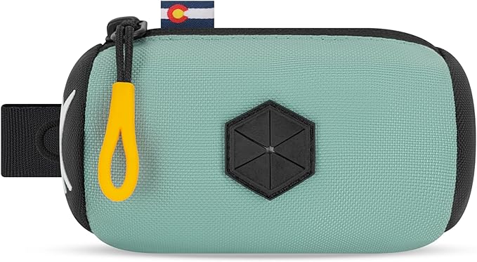 OllyDog Scoop Pick Up | Dog Poop Bag Holder | Lightweight & Water-Resistant Dispenser | Leash Attachment for Hands-Free Carry | Fits Standard Waste Bag Rolls (Surf)