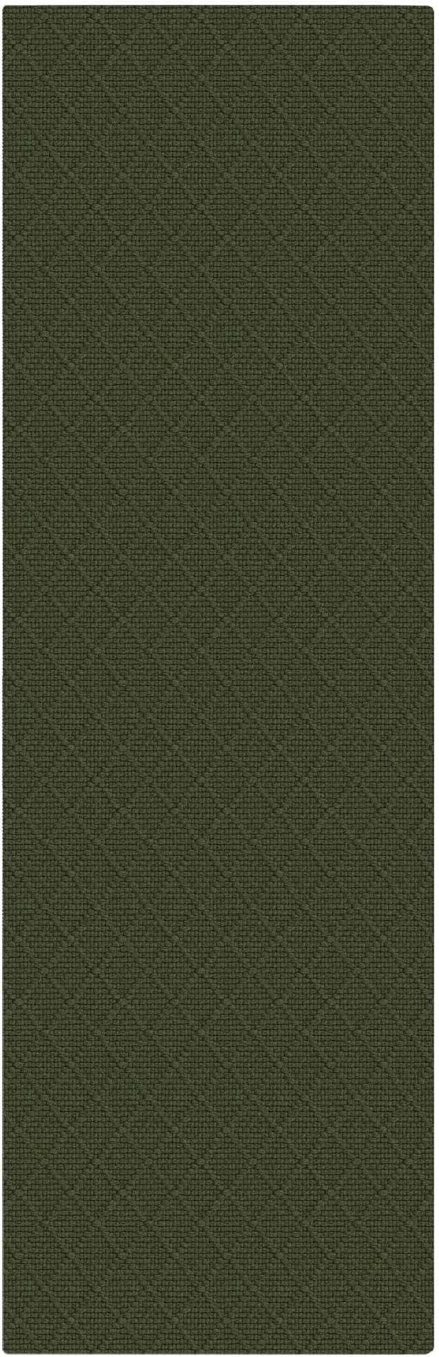 KOZYFLY Runner Rug 2x7 Ft Washable Runners for Hallways Non Slip Rubber Backed Kitchen Runners, Braided Cotton Entryway Runner Indoor, Floor Carpet for Hallway Kitchen Entryway, Dark Green