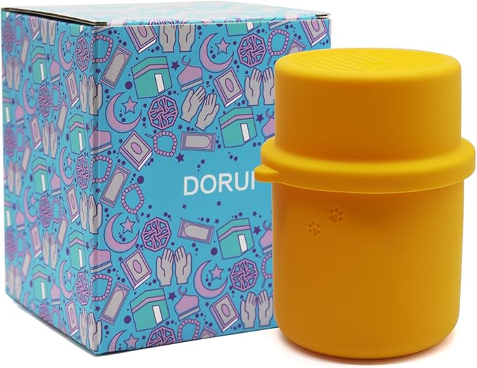 Original Canned Dog Food Storage Container | Silicone Can Cover Pet Food Sealer | BPA Free, Airtight, Dishwasher & Freezer Safe (Orange)