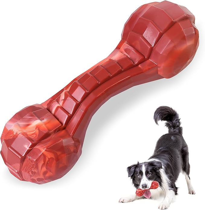 IPTPAS Durable Dog Chew Toy for Aggressive Chewers, Ultra Tough Dental Toy for Teeth Cleaning, Boredom Anxiety Relief, Long-Lasting Toy for All Dog Sizes & Teething Puppies, Keep Them Busy