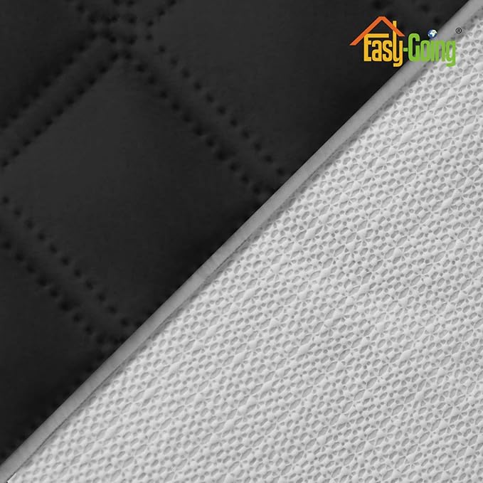 Easy-Going Sofa Slipcover Waterproof Oversized Recliner Chair Cover Non-Slip Fabric Couch Cover for Living Room Washable Furniture Protector for Pets Kids Children Dog Cat (Oversized Recliner, Black)