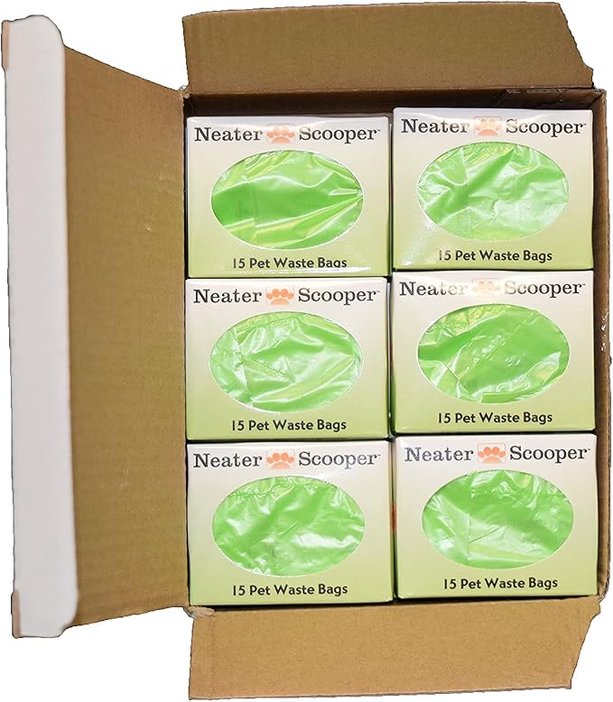 Neater Pets Neater Scooper Standard Size Refill Bags for Standard Neater Scooper Litter Scoop with Bags (12 Boxes, 180 Count)