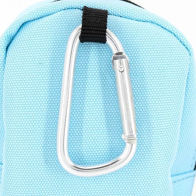 COOWONE Dog Treat Pouch for Training, Portable Dog Walking Bag Built in Poop Dispenser, Pocket Sized Pet Pouches, Doggie Puppy Snack Rewards Bag, Treat Carrier Holder with Clip (Blue)