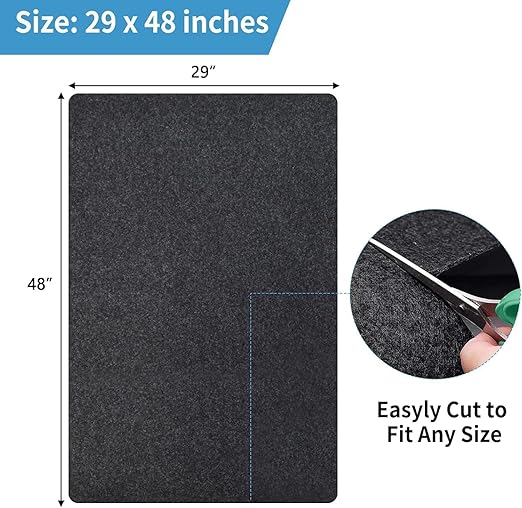 NYFITY Kennel Pad Dog Crate Mat Liner, Absorbs Urine, Waterproof, Non-Slip, Washable Puppy Pee Pad for Kennel Training - Under Pet Cage to Protect Floors, Thin Cut to Fit Design (48" x 29" - 1 Pack )