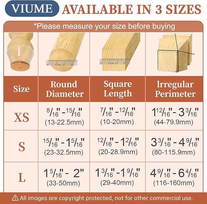 24 Pcs Chair Leg Floor Protectors for Hardwood Floors Silicone Covers Felt Pads Furniture Leg Caps Anti-Scratch Reduce Noise Fit (1-5/16" to 2")