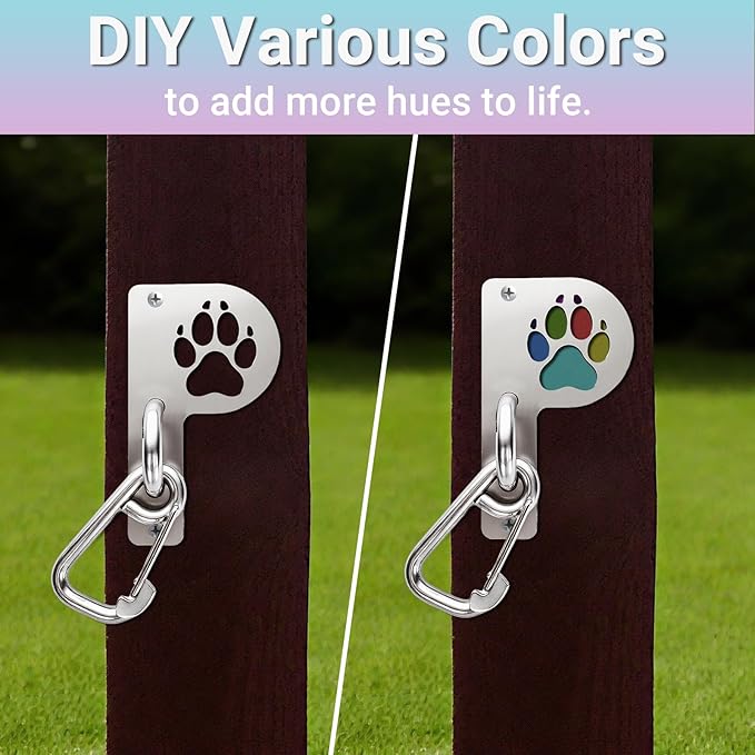Medoparts Heavy Duty Dog Leash Wall Hook, Secure Leash Parking - Stainless Steel Pet Leash Holder for Large Dogs, P-Shaped Dog Leash Holder for Indoor/Outdoor Use, Patio,Commercial Locations