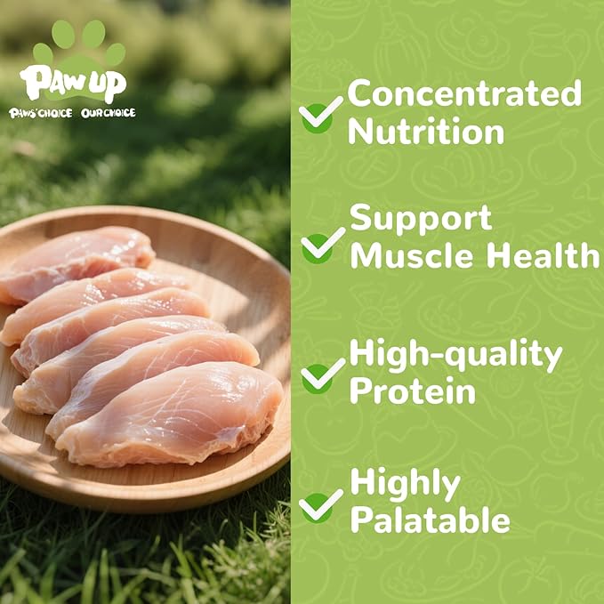 Freeze Dried Dog Treats, Raw Chicken Food for Dogs, Single Ingredient, High Protein Natural Healthy Topper, 3.8 oz