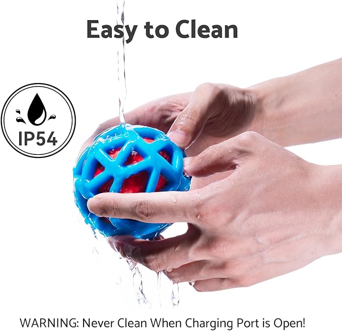 seagi Interactive Dog Toys – Durable Automatic Bouncing & Vibrating Interactive Dog Ball for Smart Play, Motion-Activated Moving Dog Toy for Small/Medium/Large Dogs,USB Rechargeable (Orange)