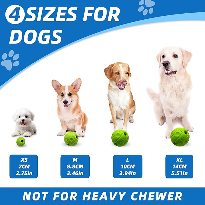 SHAKE AND LAUGH Dog Toys Ball, Interactive Dog Ball, No Paint, Gibbering Sound with Surface Concave Lines, XL, 5.51 in (14 cm)
