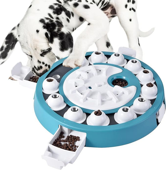 DollSheriffgoo Dog Puzzle Toy Mental Stimulation - Level 3 in 1 Dogs Food Puzzles Toys, Dog Treat Puzzle Feeder (Advanced-Mars Green Brainstorm)
