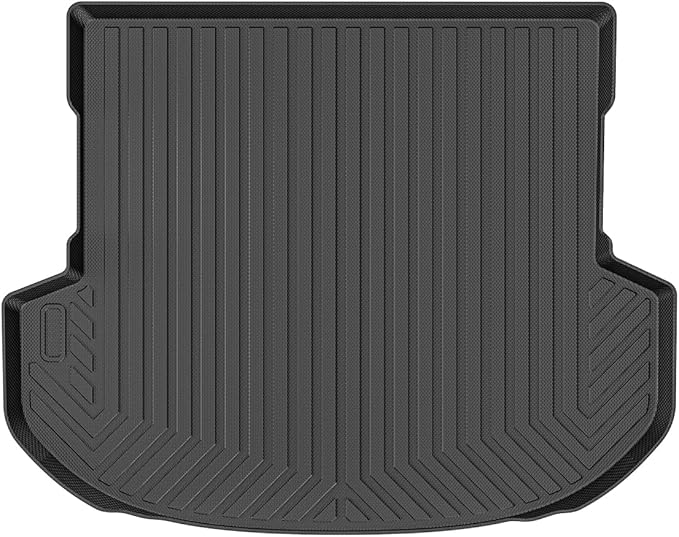 Mixsuper Cargo Liner Compatible with 2019-2020 Hyundai Santa Fe 5 Passenger Trunk Liner Santa Fe Accessories All Weather Rear Cargo Trunk Floor Mats Black