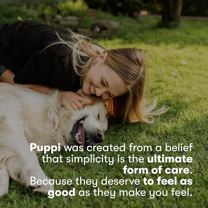 PUPPI Gentle Dog Shampoo (Amberis) | 15.5 fl oz. / 460 ml | Sulfate-Free Dog Wash | Enriched with Aloe Vera and Cucumber Extract | Hypoallergenic Dog Shampoo Sensitive Skin