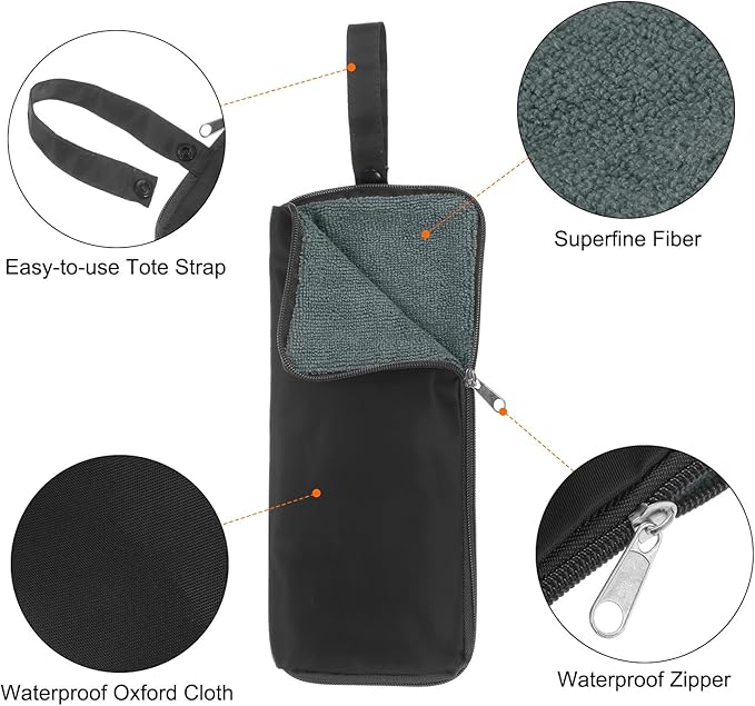 HARFINGTON Umbrellas Bag Carry Bag Portable Reversible Wet Umbrella Sleeve Folding Cover Waterproof Pouch Case for Storage Travel Home