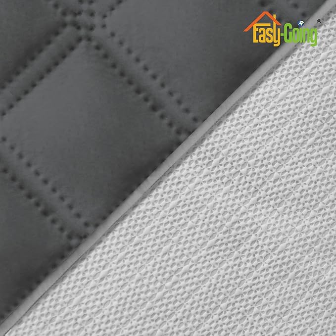 Easy-Going Sofa Slipcover Waterproof Sofa Cover Couch Cover for 4 Cushion Couch with Elastic Straps Washable Non-Slip Furniture Protector Cover for Pets, Dogs, Cat (XX-Large, Dark Gray)