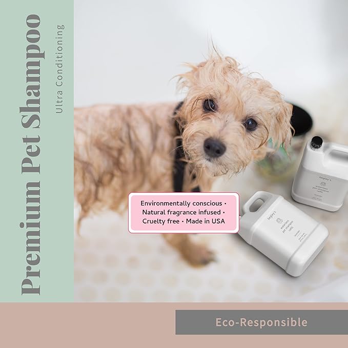 Begley's No Rinse Waterless Pet Shampoo, Bathless Cleaning, Deodorizing, and Odor Removal for a Shiny, Fresh Smelling Coat - Effective for Dogs, Puppies, and Cats - Refill, Fresh Oatmeal Mango