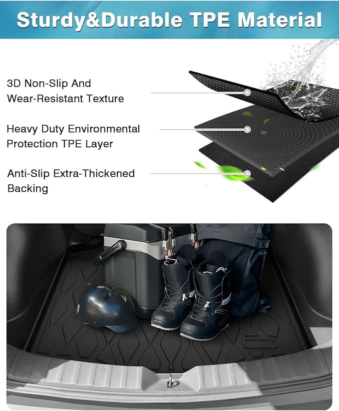 Mixsuper Cargo Liner for Toyota Corolla Cross 2022-2024 2025 (Only fit for FWD Models), All Weather Cargo Mat Rear Trunk Liner Black (Does Not Fit Toyota Corolla)