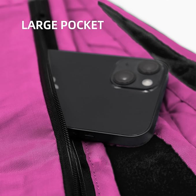 KawaGebo Kamp Outdoor Waterproof Blanket, Foldable Fleece Stadium Blanket for Outdoor Sports Event, Camping, Car, Pet, Picnics - Windproof, Wearable, Machine Washable 80" x 58" (Rose Purple,Hooded)