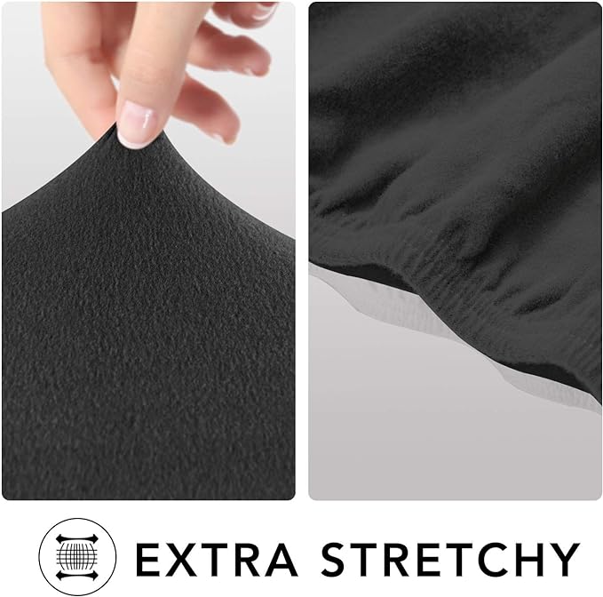PureFit Super Stretch Sofa Slipcover – Spandex Non Slip Soft Couch Sofa Cover, Washable Furniture Protector with Non Skid Foam and Elastic Bottom for Kids, Pets （Sofa, Dark Gray）