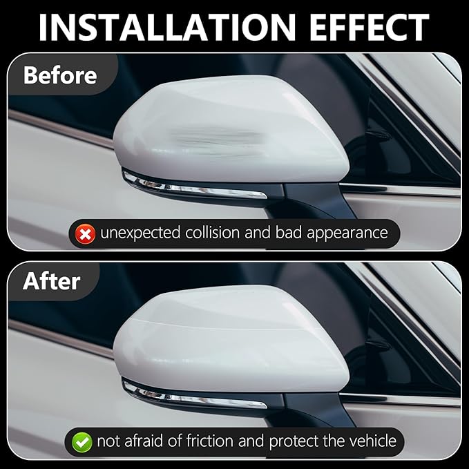 DGSL Car Door Edge Guards Door Sill Protector, 1.2In x 33Ft 5D Carbon Fiber Car Wrap Film, Vinyl Automotive Wrap Film Anti-Collision Fits for Most Car(Transparent)