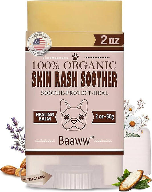 Dog Irritated Skin Relief - Hot Spot Soother Skin Treatment Moisturizer, Anti-Itch & Allergy Dog Lotion, All-Natural Rash Cream for Canines - Soothing Relief for Dry & Itchy Coat - Balm 2 oz