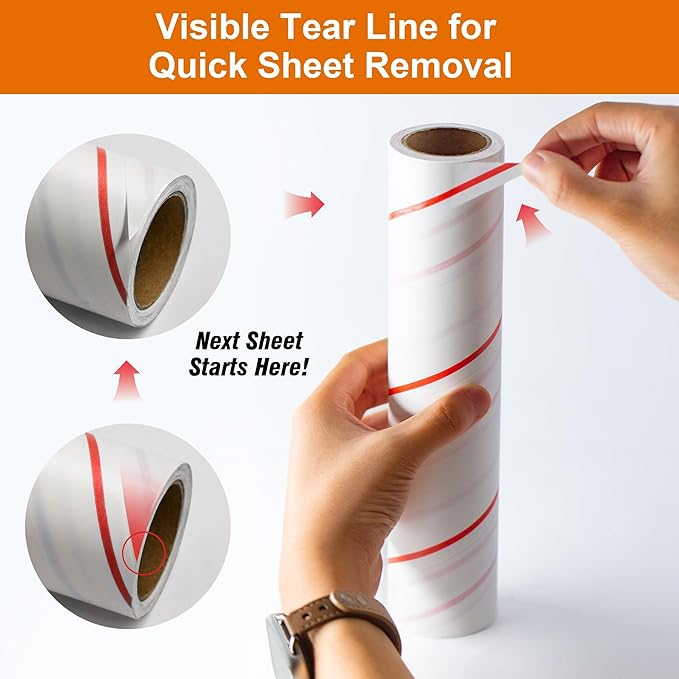 9.45 Inch Extra Sticky Lint Roller Refills 3 Pack (270 Sheets) –Compatible with 9.45 Inch Lint Rollers Pet Hair and Lint Cleaning on Furniture, Carpets, and Clothes