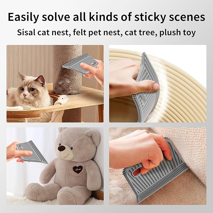 Carpet Rake,Lint Remover,Carpet Rake for Pet Hair Removal,Lint Brush,Lint Shaver for Carpets, Car Mat,Couch,Pet Bed,Furniture & Rug(3-Pack)