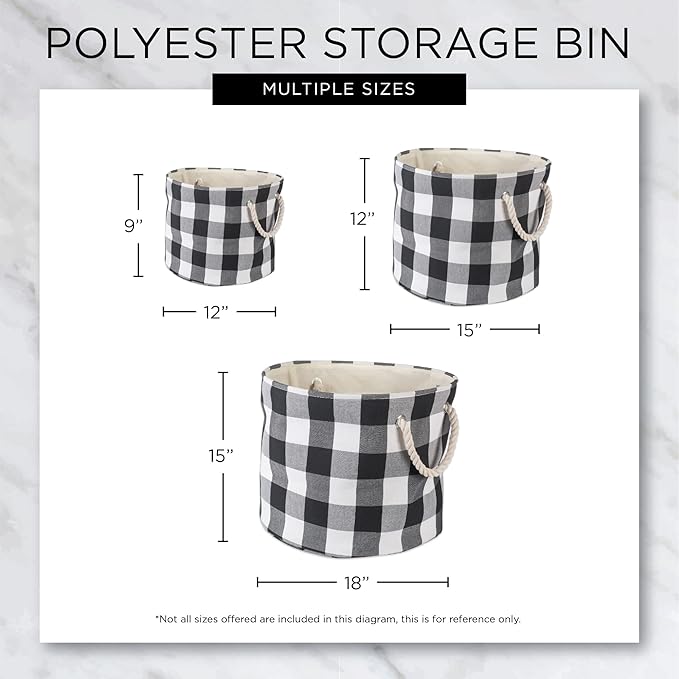 Bone Dry Pet Storage Collection Paw and Bone Print, Medium Round, 12x15x15, Rose