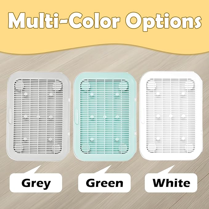Cat Litter Mat Litter Box Mat with a Flip-top Lid,Extra Large Double-Layer Trapping Mats for Kitty,XL Cat Trapping Pad with Non-Slip Base,Durable,Waterproof,Washable,Easy to Clean (Grey)