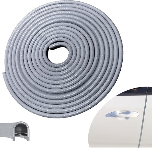 Car Door Edge Guards, 65.6Ft(20m) Car Door Protector Edge Guards Rubber Seal, Doors Edge Trim U Shape Edge Guards for Cars Trucks Suvs (Gray)