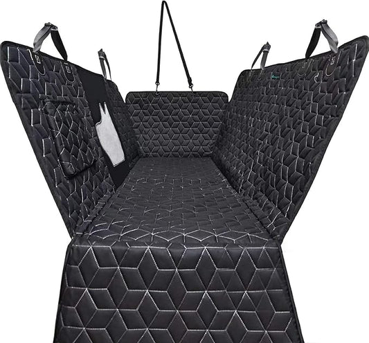Dog Seat Covers for Back Seat,Pet Hammock for Cars, Waterproof Backseat Cover for Dogs in Car, Heavy Durable Car Hammock for SUV with Mesh Window, Non Slip Dog Car Seat Covers for SUVs,RAV4,CRV