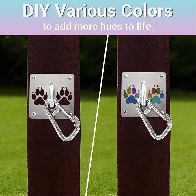 Medoparts Heavy Duty Dog Leash Wall Hook, Secure Dog Leash Parking - Stainless Steel Pet Leash Holder for Large Dogs for Indoor/Outdoor Use, Patio, Grooming Shops, Cafes, Commercial Locations