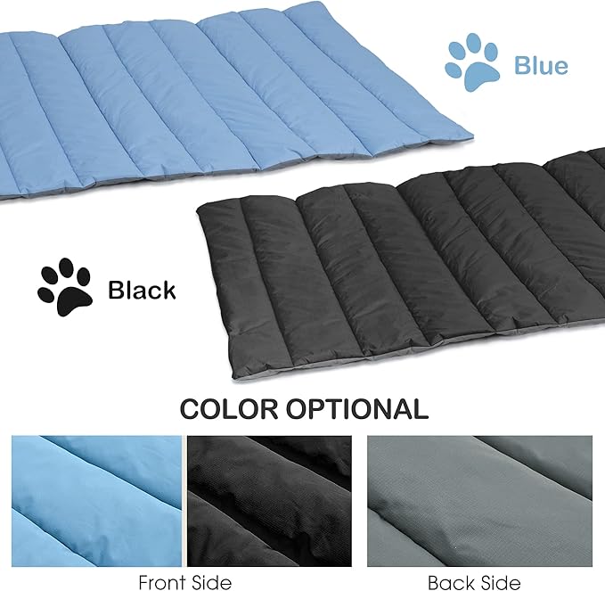 Heeyoo Outdoor Dog Bed, Waterproof Camping Dog Bed Mat, Machine Washable and Portable Travel Pet Pad Mat, Foldable Pet Beds for Small, Medium, and Large Dogs