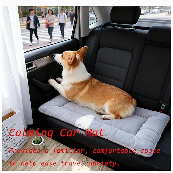 Dog Bed Mat - Crate Pad - Soft Dog Kennel - Multi-Purpose Crate Bed for Dogs & Cats