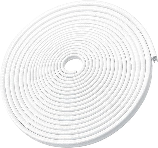 MYFAMIREA 66Ft(20.2M) Long Car Door Edge Guards, U Shape Edge Trim Rubber Seal Protector Car Door Protection Anti-Collision Rubber Clips Easy to Cut No Need Adhesive Fit for Most Vehicles| White