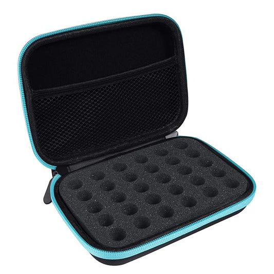 Essential Oil Storage Holder Organizer Carrying Case, Essential Oils Box Holds 30 Bottles 1ml- 3ml Bottle Travel Storage Organizer Bag for doTERRA & Young Living (Box Only)