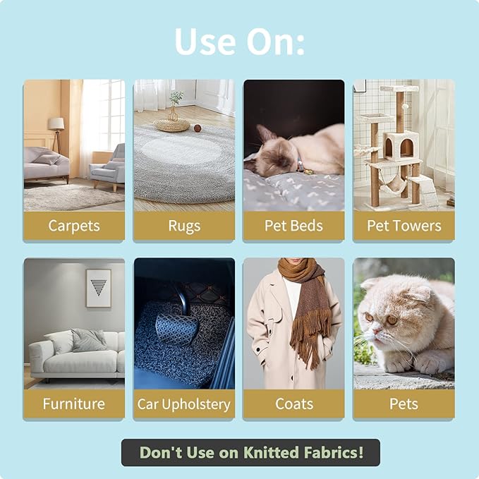 Lint Remover,Pet Hair Remover, Dog Cat Hair Remover,Carpet Rake for Pet Hair Removal,Carpet Rake,Lint Brush,Lint Shaver for Carpets, Car Mat,Couch,Pet Bed,Furniture & Rug(1 PCS)