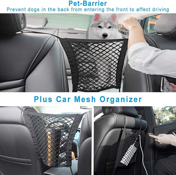 Dog Seat Cover for Back Seat More Durable Waterproof Backseat Protector, High Heat Resistant and Nonslip Back Seat Cover for Dogs Kids, Universal Size Fits Cars Trucks SUVs (Grey)