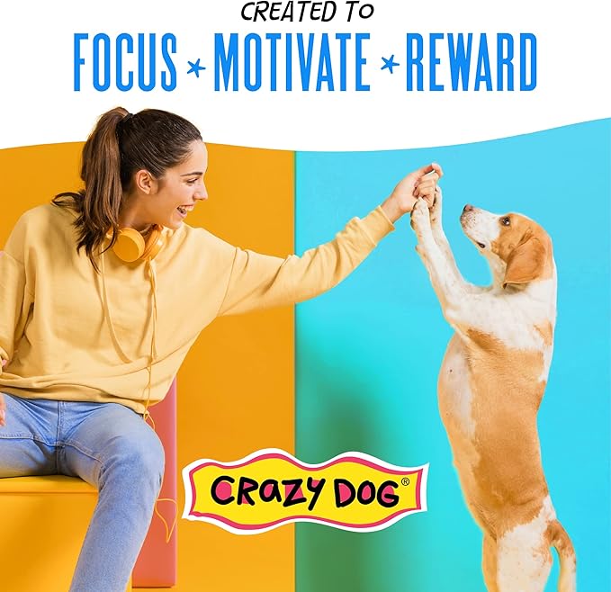 Crazy Dog Mini Train-Me! Training Treats 4 oz. Bag,Bacon Flavor,with 200 Treats per Bag,Recommended by Dog Trainers,(Pack of 2)