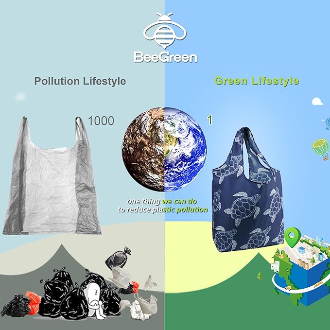 BeeGreen Leopard Reusable-Grocery-Gifts-Bags-Foldable-Machine-Washable Cheetah Shopping-Bags Extra Large Reusable Bags Totes 66 Lbs Ultra-Lightweight Polyester Fabric