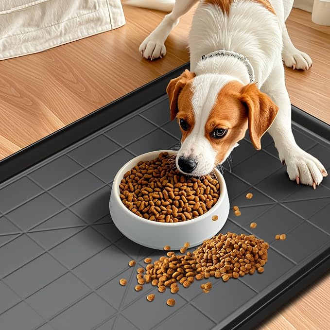 Holiwei 32" Dog Crate Tray Replacement fit for Metal Dog Crate Dog Cage Pans Plastic Tray