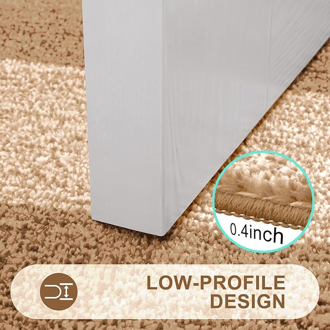 Kitinjoy Indoor Outdoor Door Mat, 47x20 Non-Slip Absorbent Dirt Trapper, Low-Profile Washable Inside Entrance Front Floor Mat, Sturdy Soft Entry Doormats for Entryway, Camel