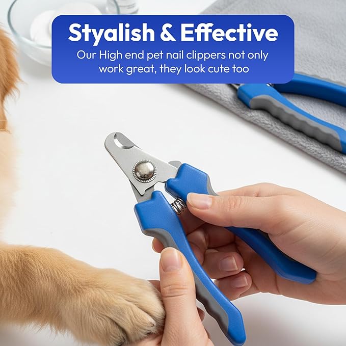 Brooklyn Pet Gear BPG Pet Grooming Tools for Dogs & Cats- 3 Piece Dog Grooming Kit, Pet Nail Care Kit, Nail Grinder, Clippers and File- Precision Trimming Perfect at Home Grooming Set