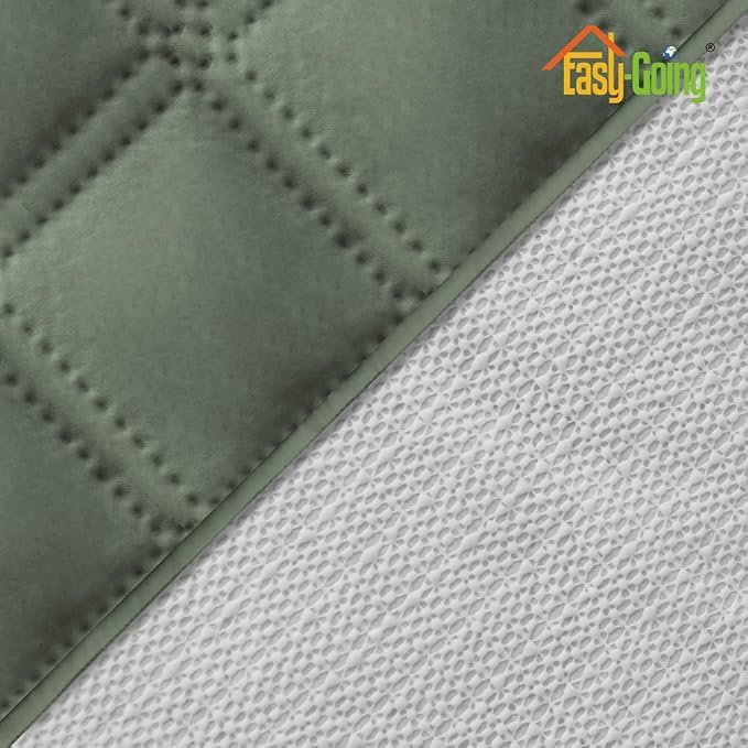 Easy-Going Sofa Slipcover Waterproof Couch Cover for 3 Cushion Couch Sofa Cover Furniture Protector Cover Pets Covers Washable Non-Slip Fabric Pets Kids Children Dog Cat (Sofa, Greyish Green)