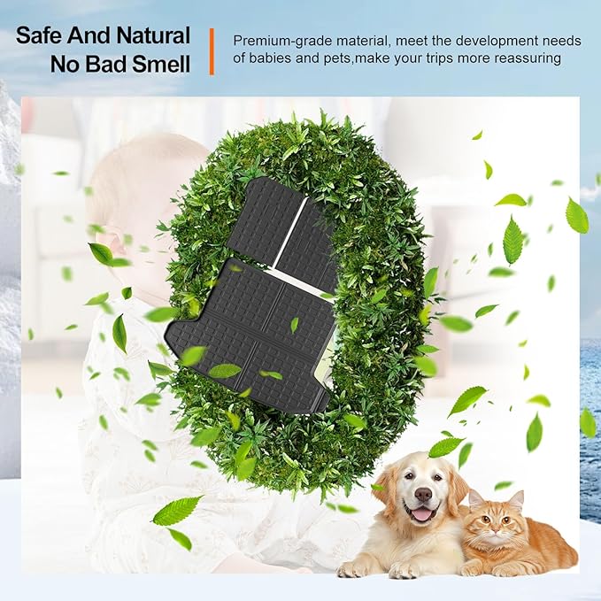 powoq Fuel&Hybrid Cargo Mat Compatible with 2023-2026 Kia Sportage Cargo Liner Trunk Mat TPE Backrest Liner Replacement for 2023-2025 2026 Kia Sportage Accessories (Trunk Mat with Backrest Mats)
