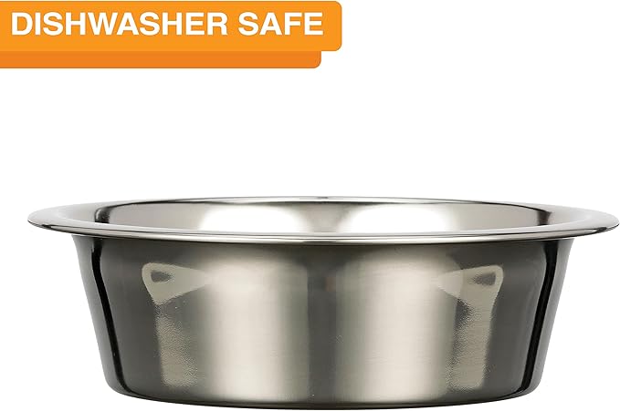 Neater Pet Brands Stainless Steel Slow Feed Dog Bowl for Fast Eating Large Breed, Metal Slow Feeder Dog Bowl Fits in Large Neater Feeders, for Puppy or Dogs (>40 lbs), 3 Cup Food Capacity