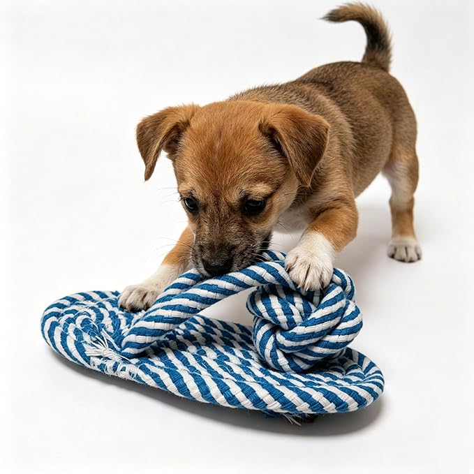 Dog Toys Puppy Teething Chew Toys,Dog Chew Toys Rope Toys,Cat Chew Toys,Safe Braided Rabbit Toys Healthy Gift (Slippers)