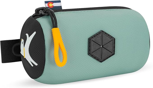 OllyDog Scoop Pick Up | Dog Poop Bag Holder | Lightweight & Water-Resistant Dispenser | Leash Attachment for Hands-Free Carry | Fits Standard Waste Bag Rolls (Surf)