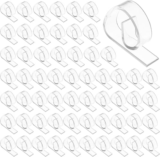 150 Pieces Transparent Clear Tablecloth Clips Plastic Table Cloth Clips Windproof Table Cover Holder Clamps Tablecloth Cloth Holder for Christmas Wedding Party Indoor Outdoor Camping Picnic